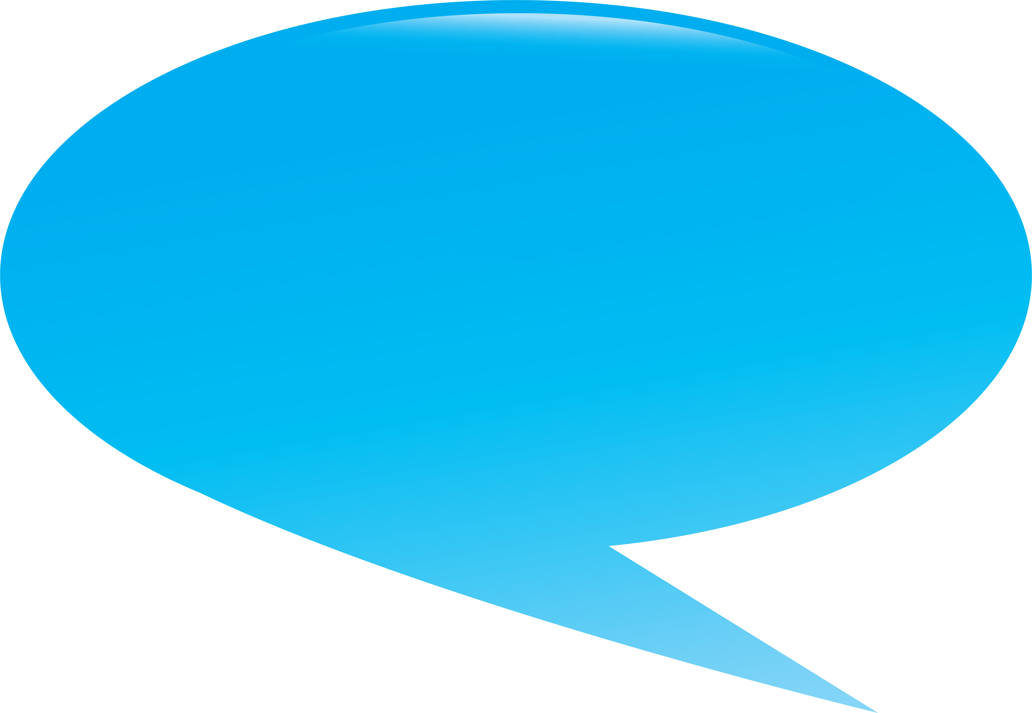 Bubble Clipart Dialogue Box - Blue Speech Bubble Png (4001x2763)
