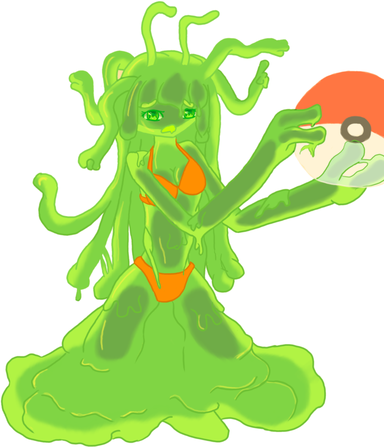 Slime Girl-green Goo By Mrsbone - Comics (774x1032)