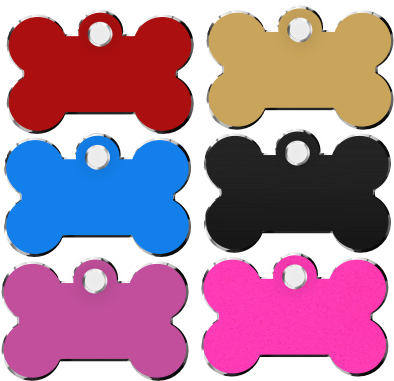 Pet Id Tags Bone - Bone (450x450)