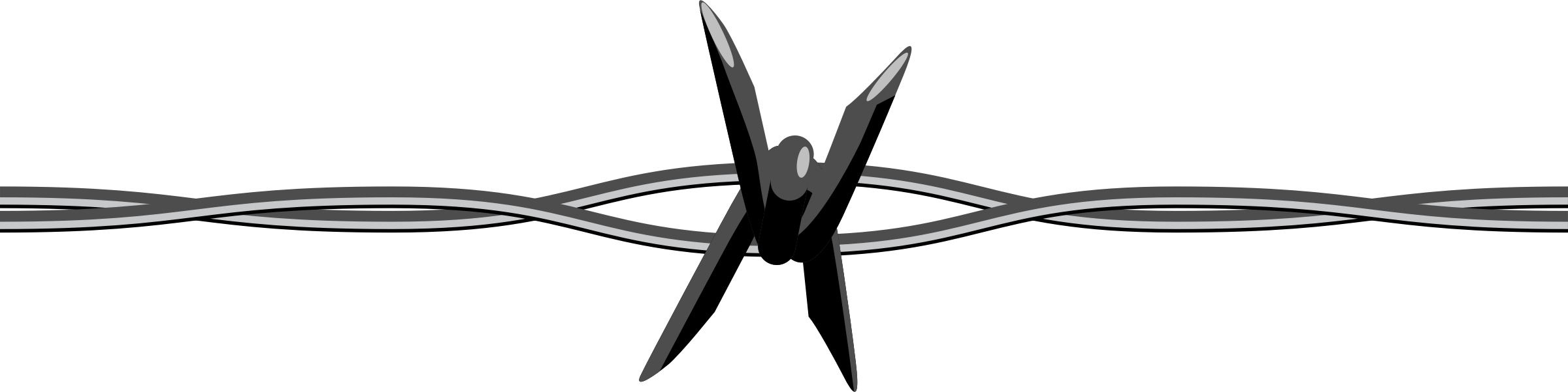 40, 30 December 2014 - Barbed Wire Clip Art (2400x602)