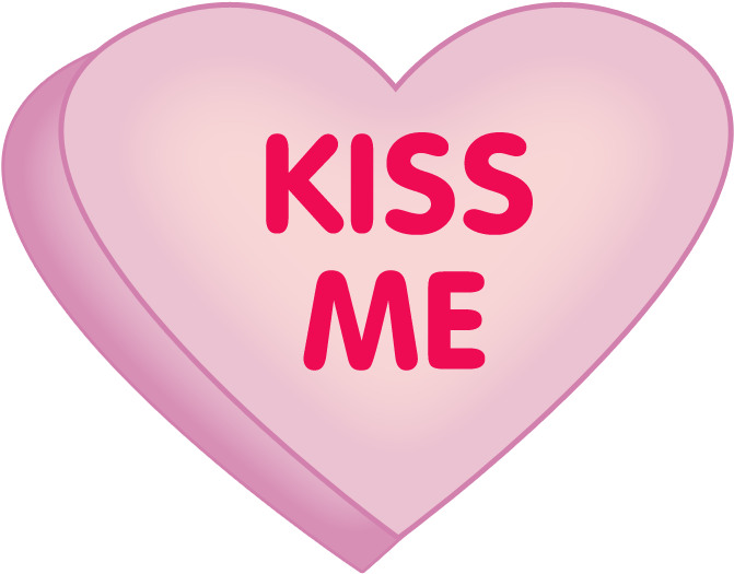 Conversation Heart Clipart And Valentines - Conversation Hearts Clip Art (700x550)