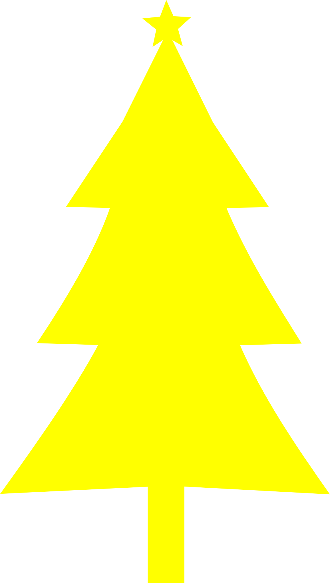 Big Image - Yellow Christmas Tree (1156x2037)