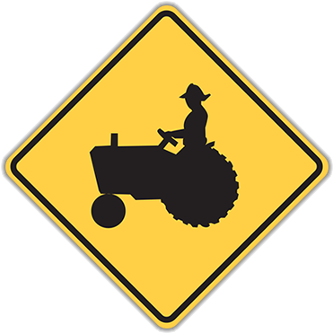 12 - Tractor Road Sign (400x400)