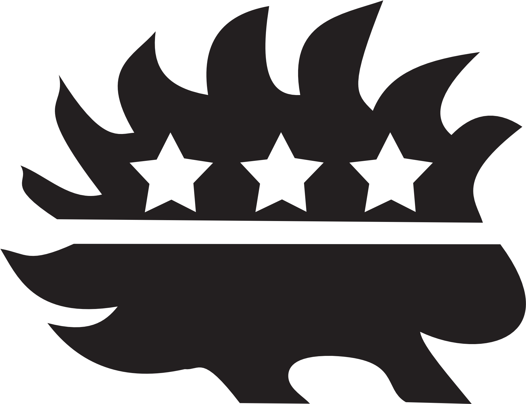 Black Libertarian Porcupine 555px - Libertarian Porcupine Sticker (1969x1556)