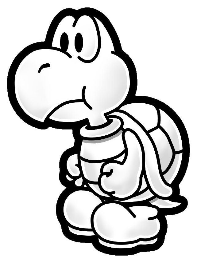 46, April 19, 2015 - Draw Koopa Troopa From Paper Mario Step.