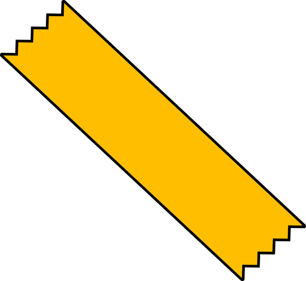 Yellow Duct Tape Clip Art At Clker Com Vector Clip - Clip Art (600x552)