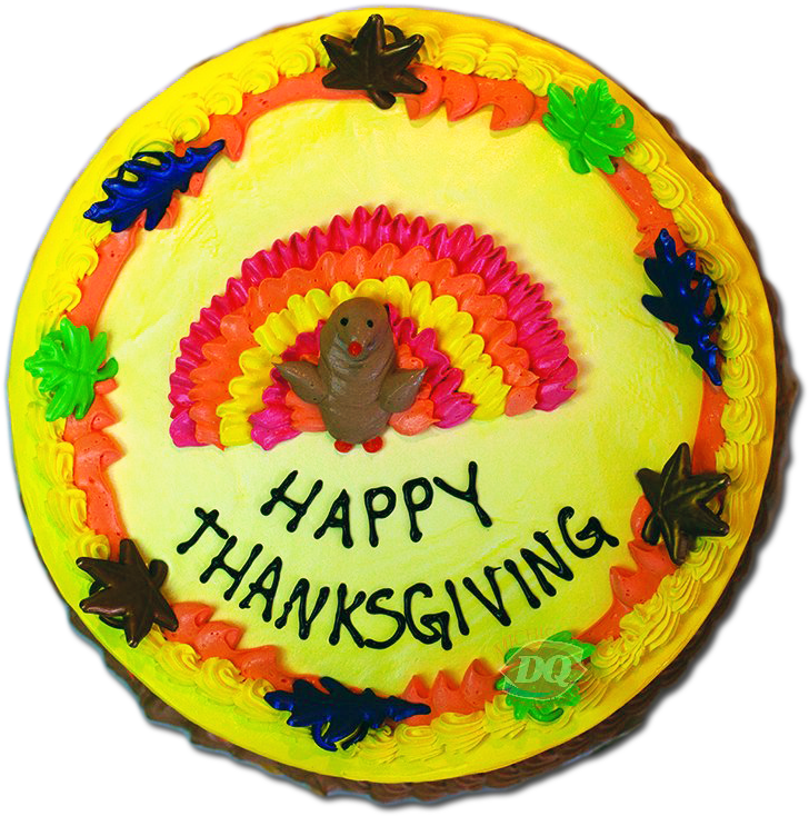 Thanksgiving Day Cake - Circle (800x800)