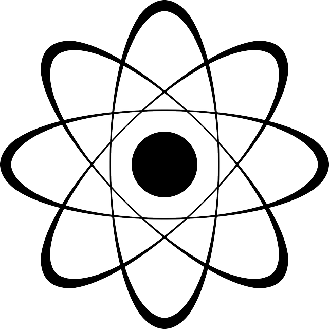 Electrons Stylized, Science, Atom, Physics, Nucleus, - Atom Icon (640x640)