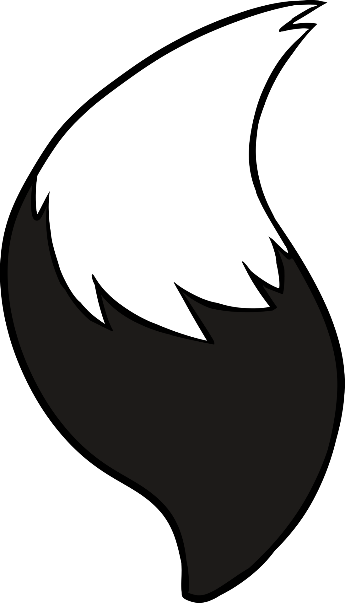 May The Bridges I Burn Light My Way • I Made Some Cute - Fox Tail Clipart Black And White (1099x1920)