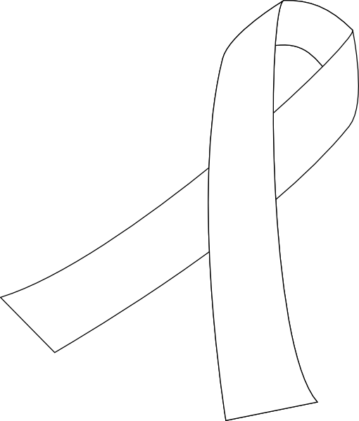 Lung Cancer Ribbon Clip Art - Lung Cancer Ribbon Clip Art (510x598)