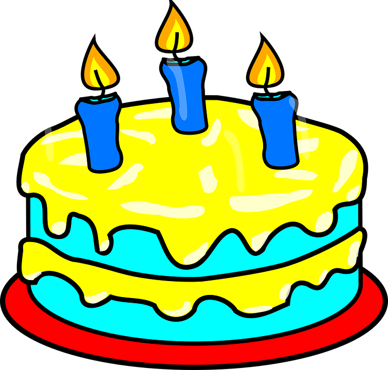 Birthday Celebration Clipart 6, - Birthday Cake Coloring Page (755x720)