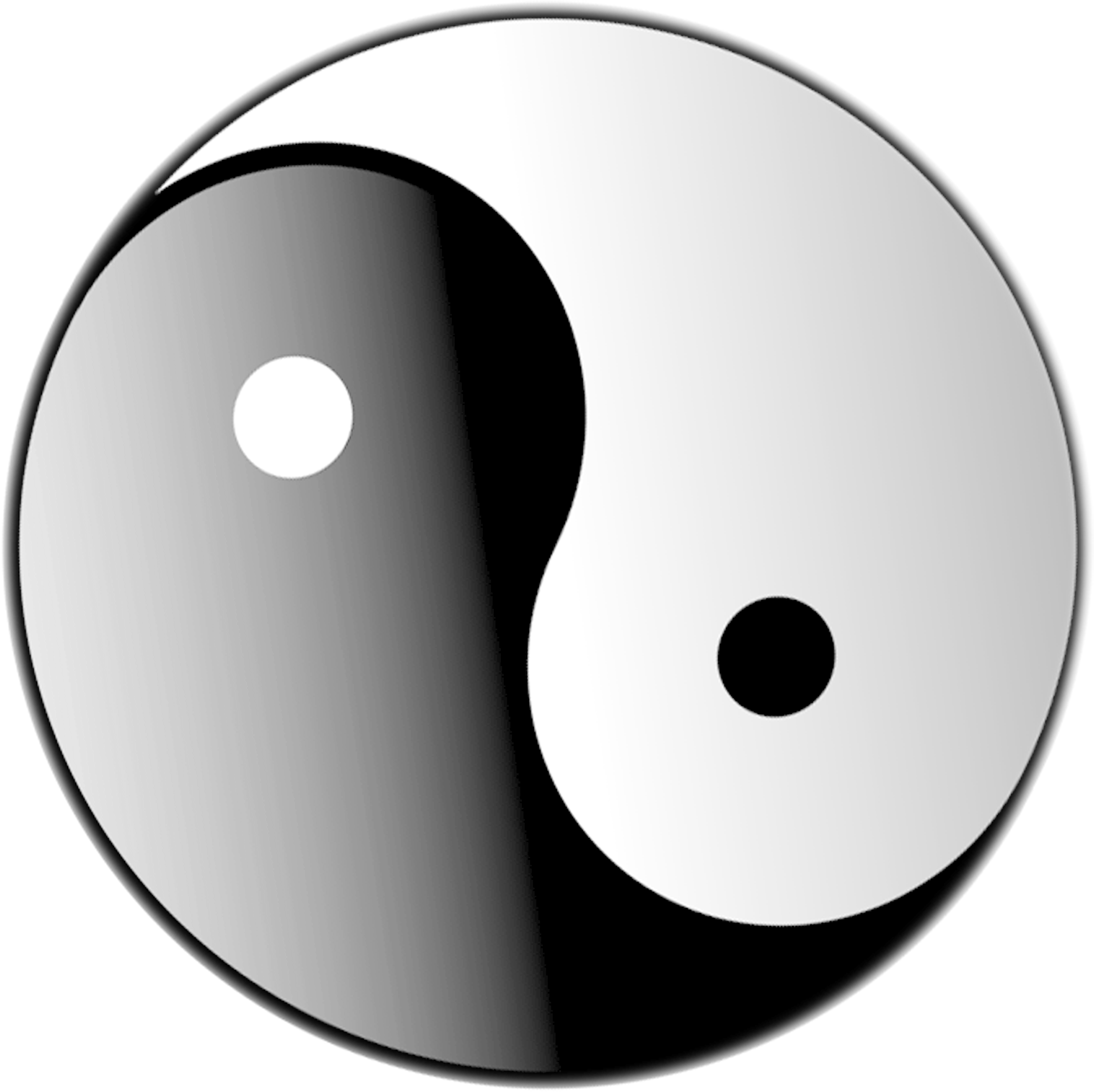Yin And Yang Symbol Clip Art - Yin Yang Hd Png (3166x3166)