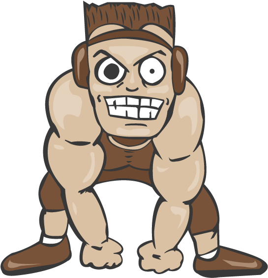 Falcon Clipart Wrestling - Varsity Wrestling Mylar Balloon (548x576)