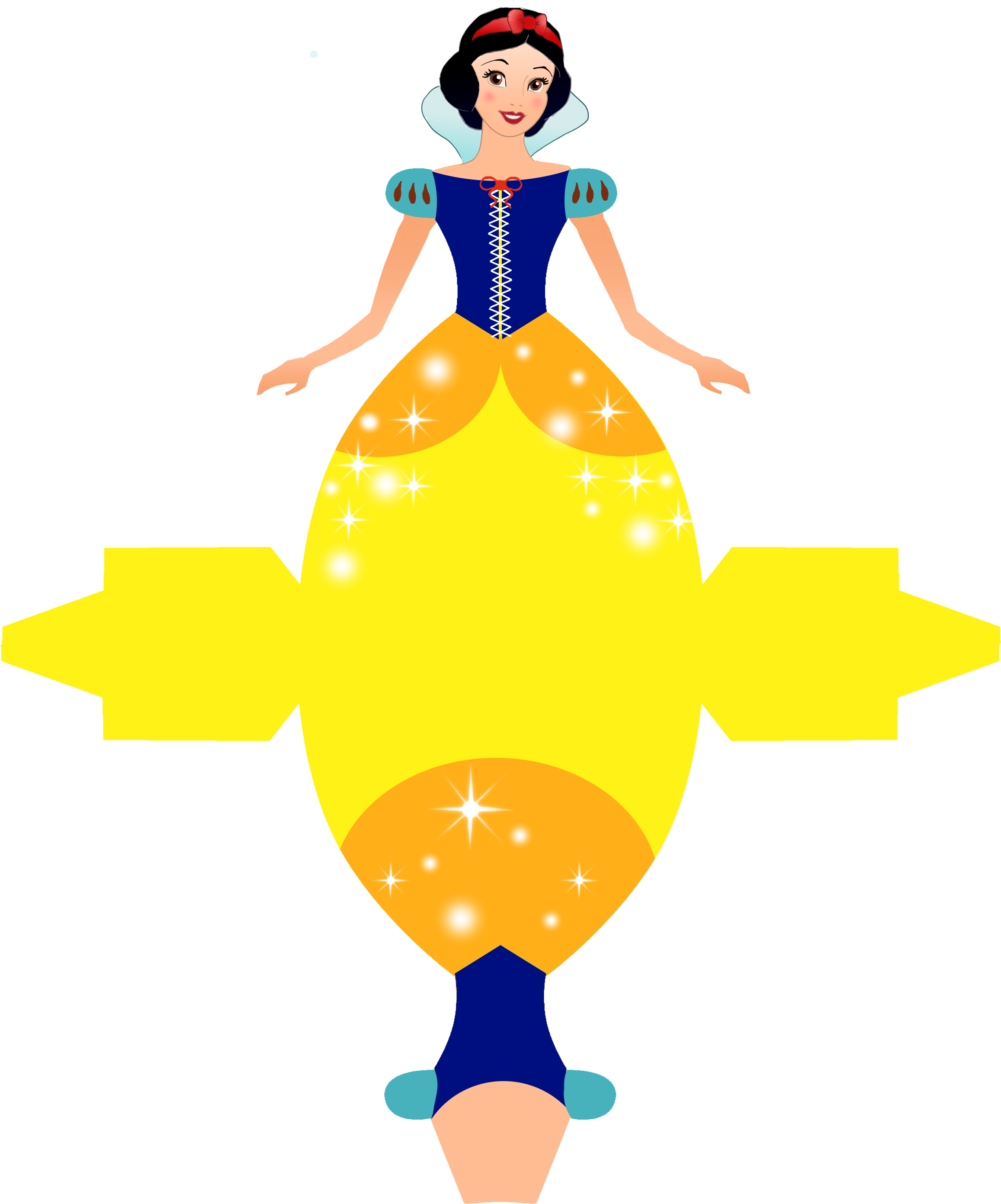 Snow White Images Free - Porta Doce Da Branca De Neve (2404x2887)