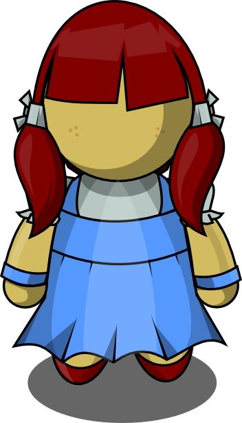 Free Dorothy Wizard Of Oz Clip Art - Dibujo Personajes Mago De Oz (352x614)