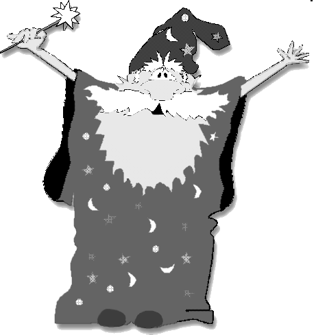 Wizard Transparent Png - Wizard Black And White (461x488)