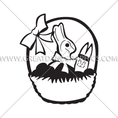 Chocolate Easter Bunny Basket - Cartoon (385x385)