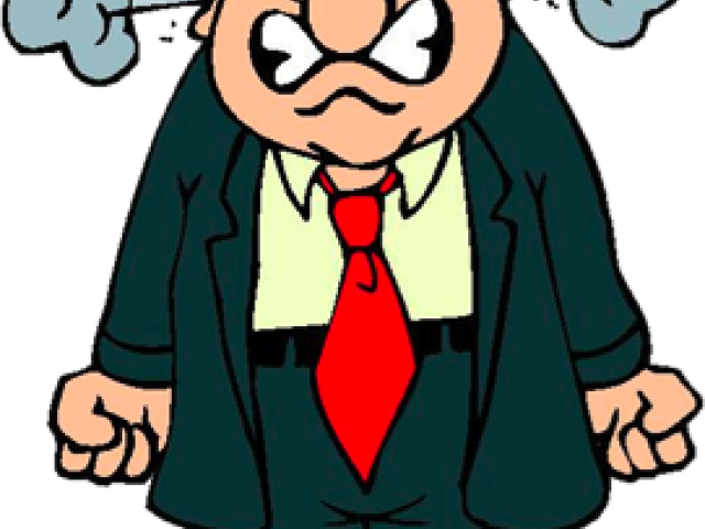 Learn To Speak English - Cartoon Image Of Angry Man (640x480)