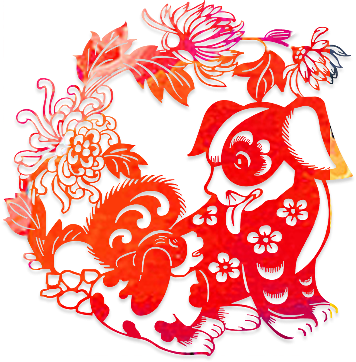 Chinese Zodiac Chinese New Year Dog Lichun Lunar New - Chinese Zodiac Chinese New Year Dog Lichun Lunar New (1220x1284)