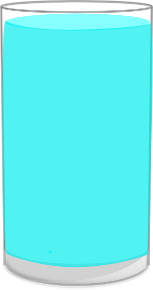 Glass Of Water Clipart The Cliparts - Full Cup Of Water Clipart (312x590)