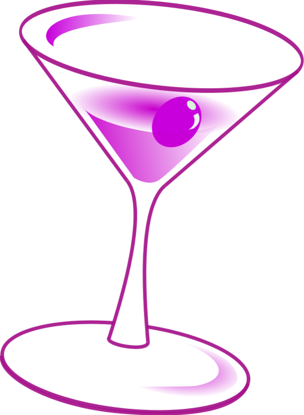 Cocktail Glass Clipart - American Association Of University Women (600x819)