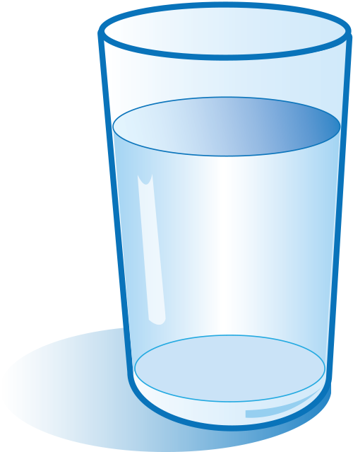 Cartoon Glass Of Water - Old Fashioned Glass (500x639)