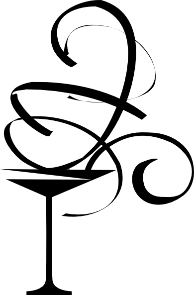 Cocktail Glasses Clipart (390x593)