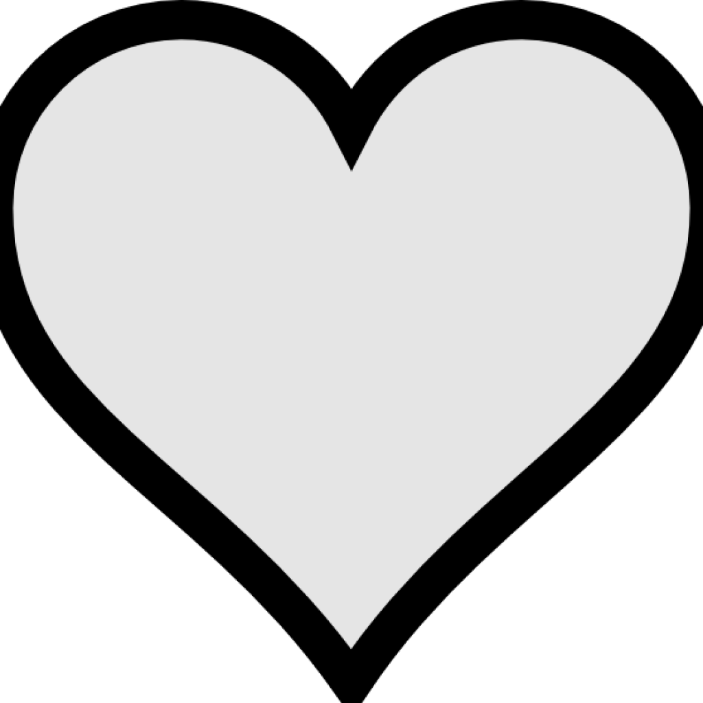 Clip Art Household Objects Clipart - Colouring Pages Of Heart (1024x1024)