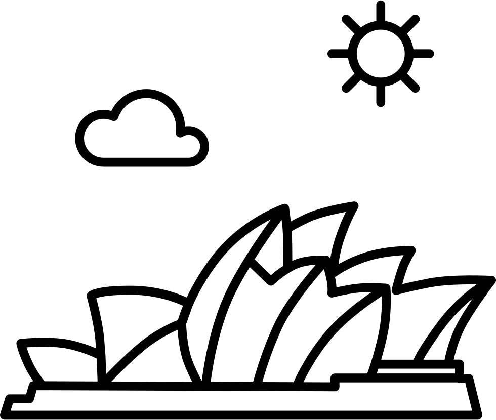 Sydney Opera House Drawing Clip Art - Sydney Opera House Drawing (980x830)