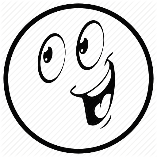 Smiley Icon Black White - Happy Face Emoji Black And White (628x628)