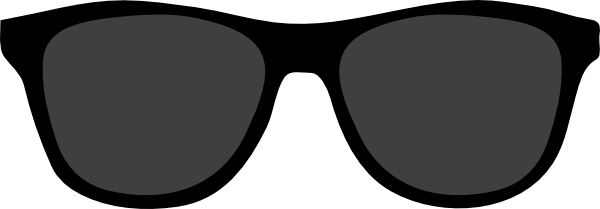 Black Sunglasses Clipart - Sunglasses Clipart (600x209)