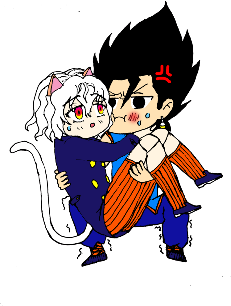 Vegito Trying To Carry Pitou By Shadisheera - Manga (760x1052)