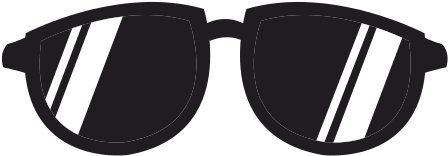 Cartoon Sunglasses - Sunglasses Cartoon Black And White (550x550)