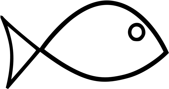 Black And White Fish Clip Art U0026middot Fishing Outline - Line Art (830x830)