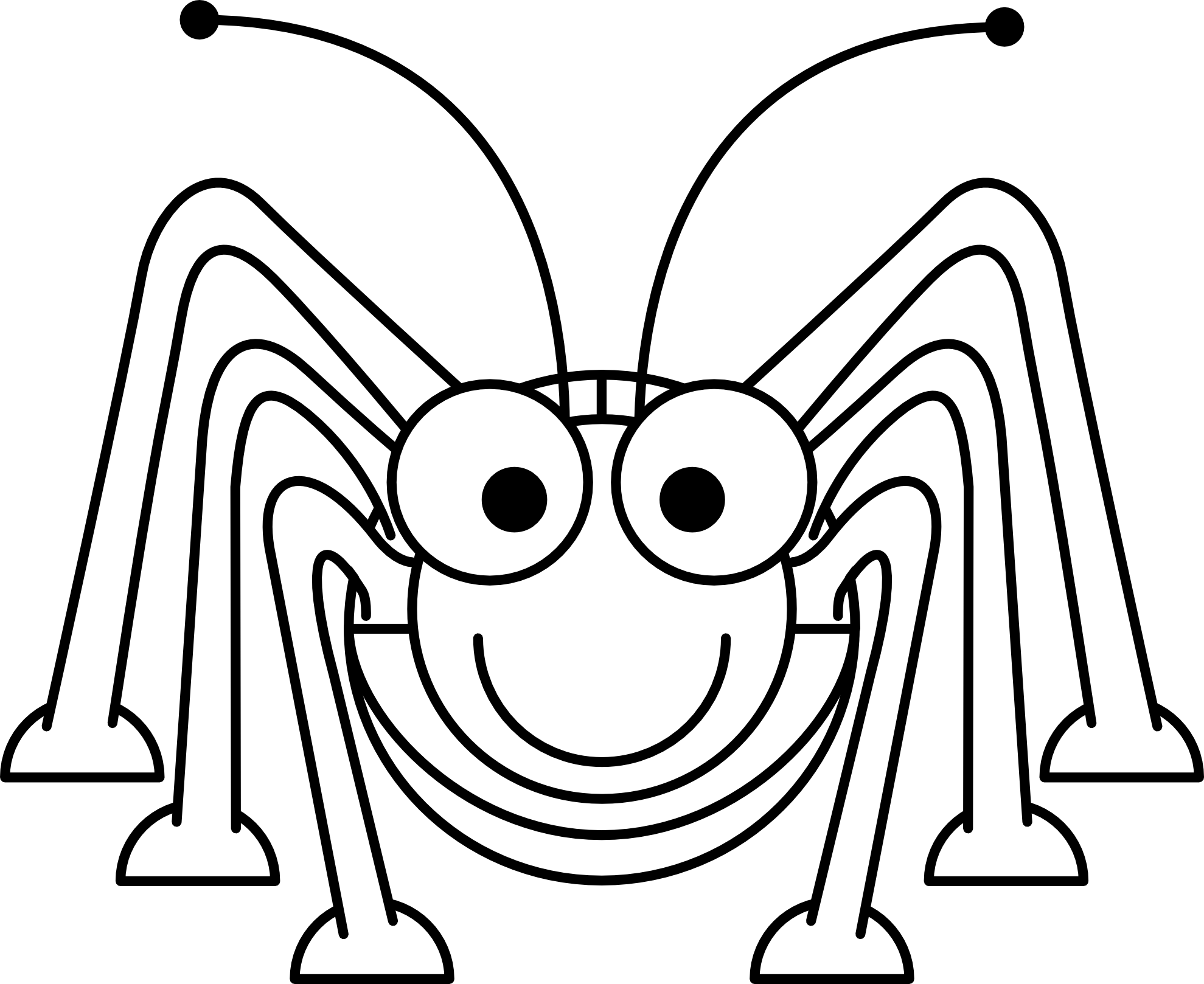 Head Clipart Grasshopper - Grasshopper In Black And White (1979x1618)