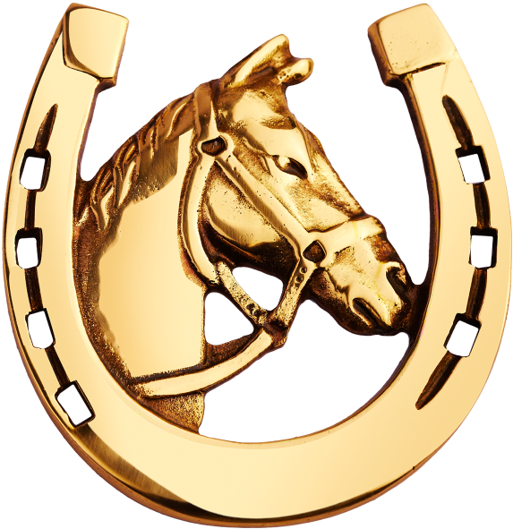 Золотая Подкова, Подкова На Удачу, Подкова Лошади, - Horseshoe (600x600)