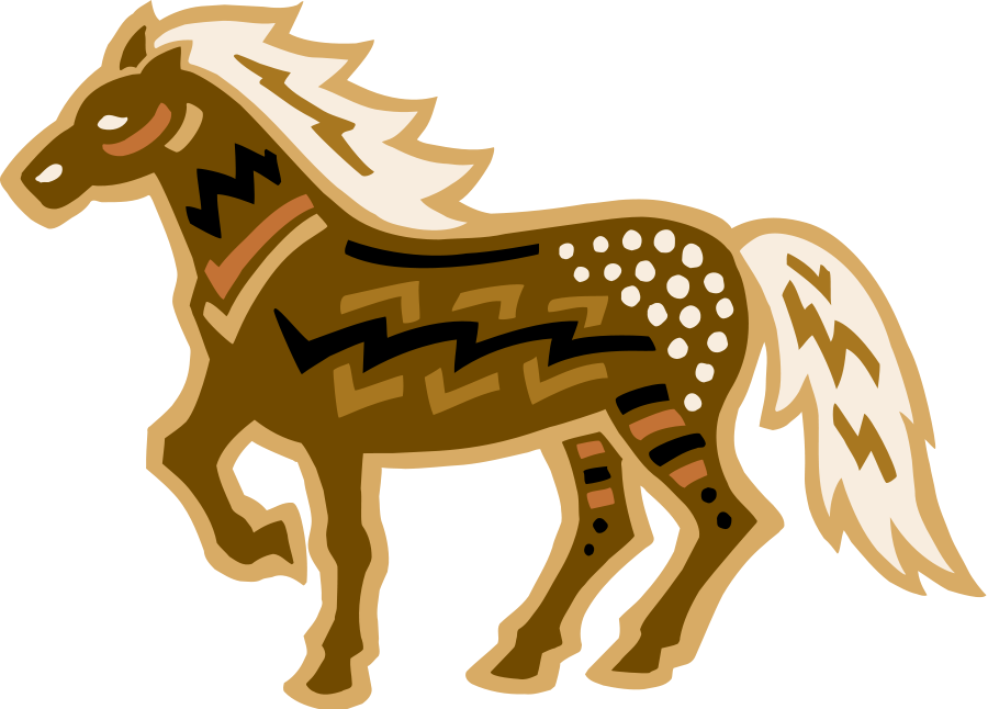 Horse Clipart, Vector Clip Art Online, Royalty Free - Gambar Kartun Hewan Kuda (900x646)
