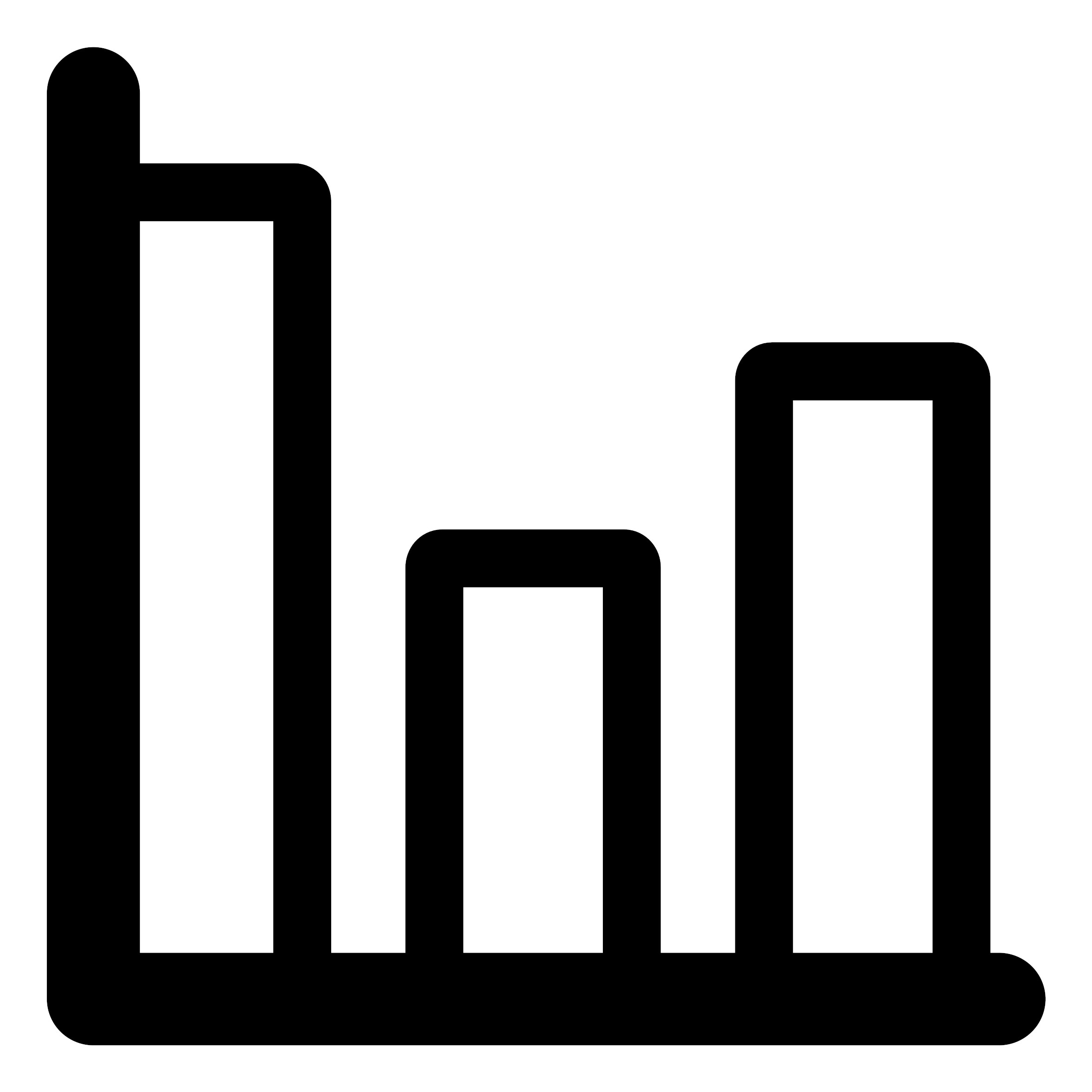 Big Image - Black And White Statistics Clipart (2400x2400)