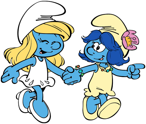 Papa Smurf Smurflily, Smurfette Smurfblossom, - Smurfs The Lost Village Smurfs Blossom (508x433)