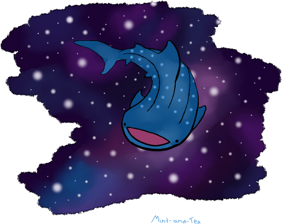 Whale Shark Clipart Whake - Whale Shark In Space (1024x886)