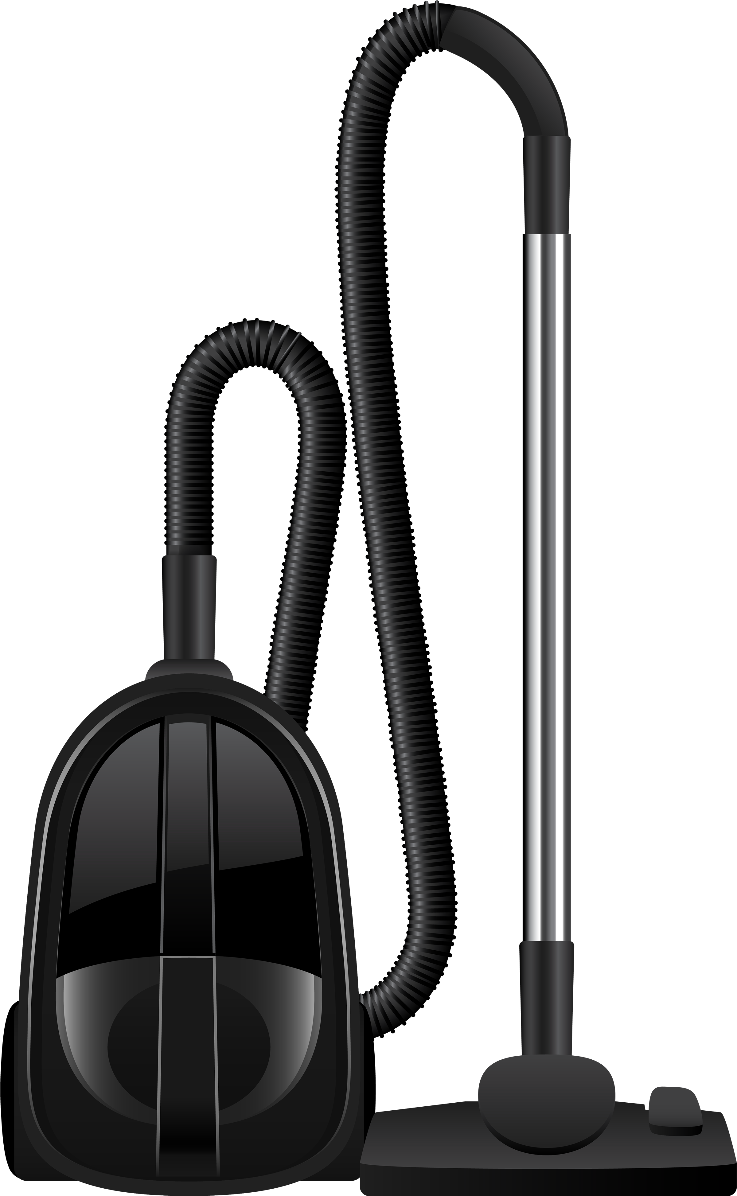 Black Vacuum Cleaner Png Clipart - Vacuum Cleaner (2463x4000)