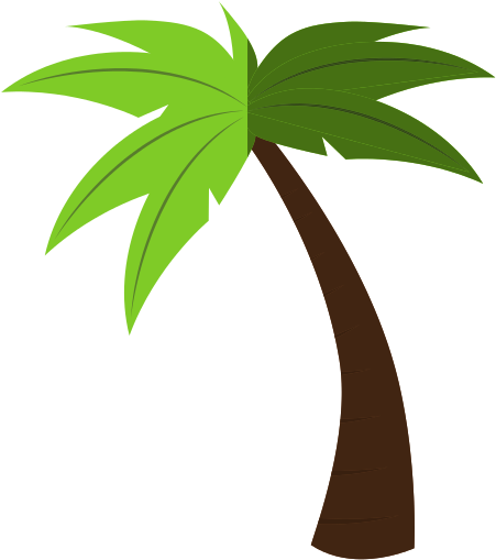 Palm Tree Tropical Icon - Icon (550x550)
