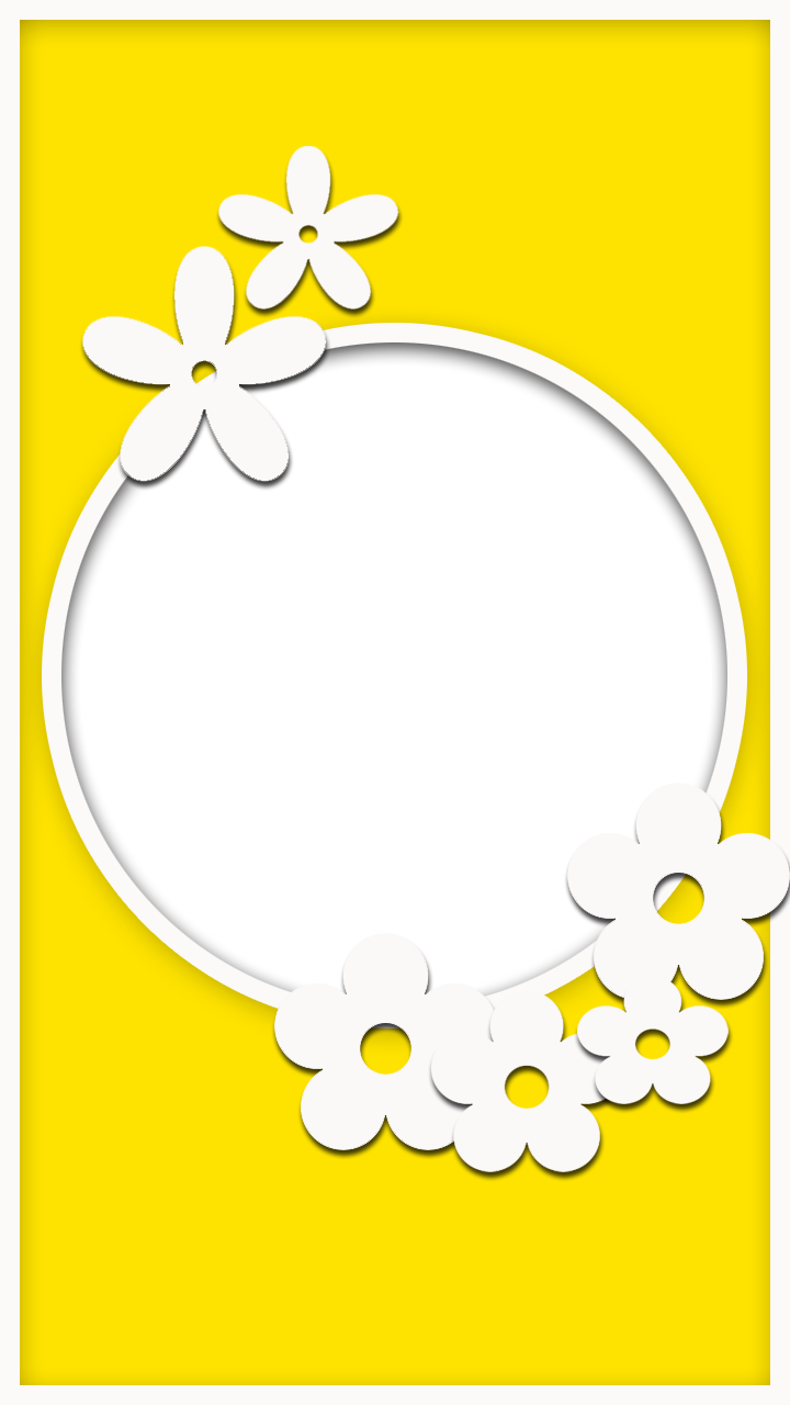 Yellow Flower Frame - Yellow Flower Frame (720x1280)