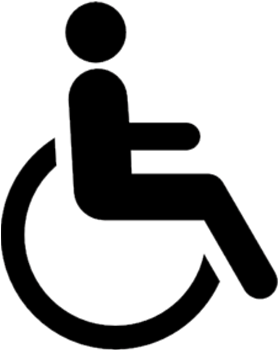 Wheel Chair - Handicap Logo Png (350x350)