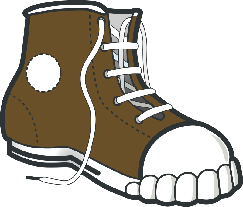 Sneaker Free To Use Clip Art - Boot Clipart (800x682)