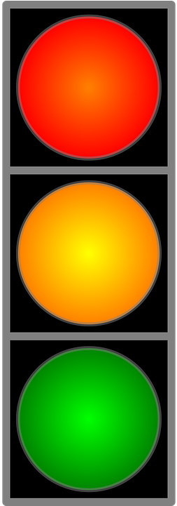 Ampel Clipart Schwarz Weiß - Lampu Merah Vektor (360x720)