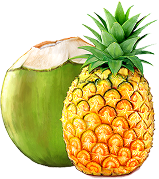 Coconut Water With Pineapple Drink Tetra Pack - Pinapple And Cocnut Transpernt (400x400)