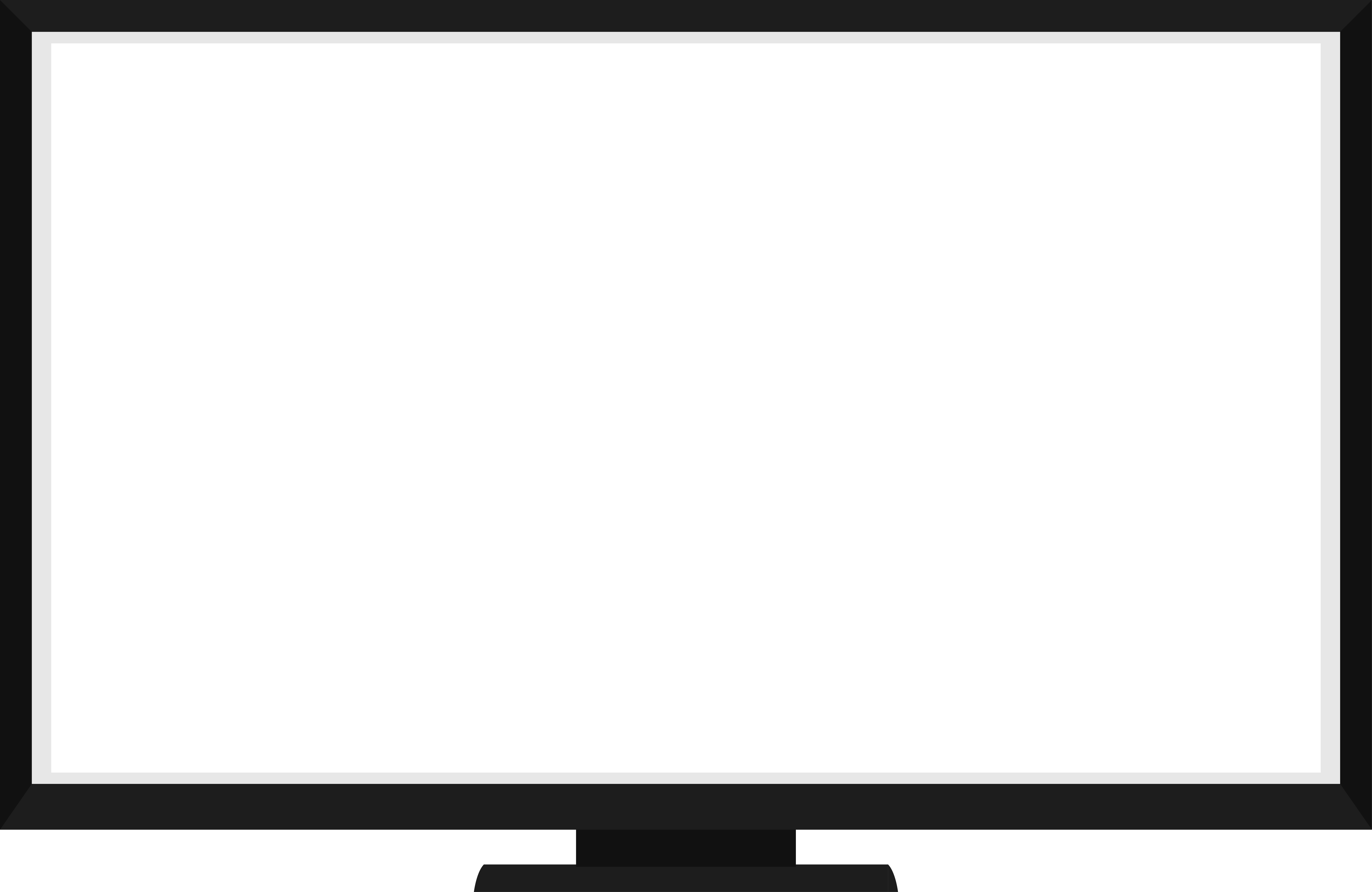 Plasma Clipart Flat Screen Tv - Three Crosses On Calvary (9502x6181)