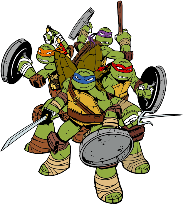 Tmnt New Movie Clip Art - Teenage Mutant Ninja Turtles Clipart Png (631x701)