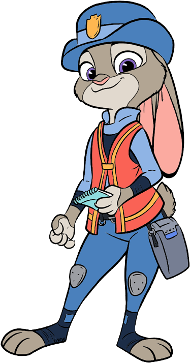 More Movie Clip Art - Judy Hopps Pixel Art (400x734)